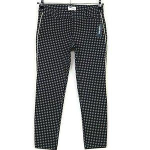 Old Navy The Diva Cropped Skinny Pants‎ Black White Floral Stretch 4